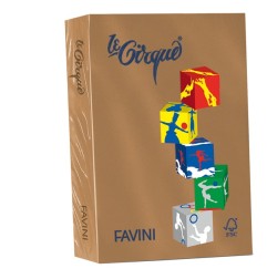 FAVINI LE CIRQUE 500 fogli Carta per fotocopie cuoio A4 80gr A71Z504