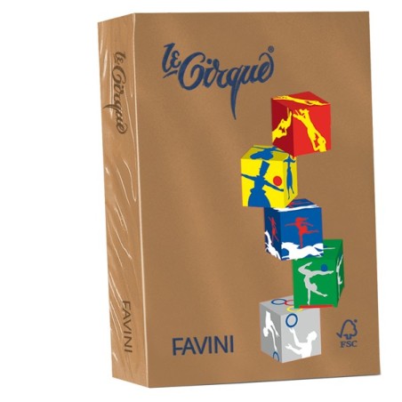 FAVINI LE CIRQUE 500 fogli Carta per fotocopie cuoio A4 80gr A71Z504