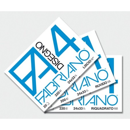 Fabriano Album da Disegno F4 24 x 33 cm 20 Fogli Ruvidi 200 g/m²  05000597