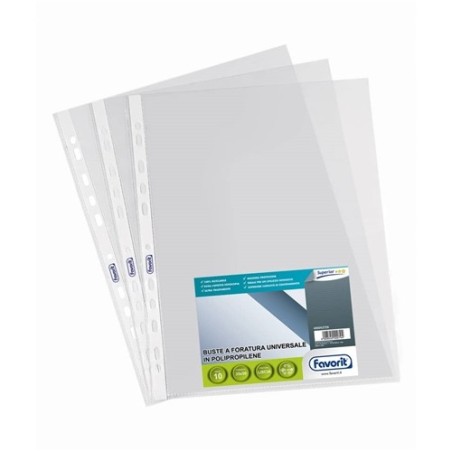 FAVORIT  Buste a foratura universale lucide 35x50cm 10pz.  053759