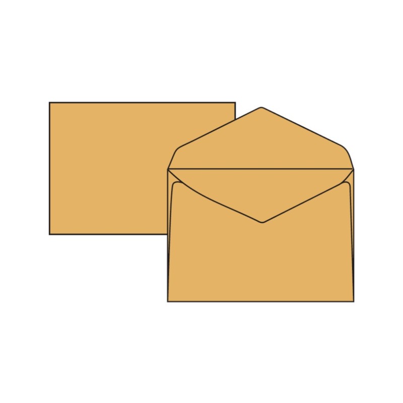 PIGNA Buste gialle commerciali da lettera 12x18 cm 70 gr 50 pz 207306-21