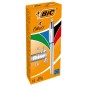 BIC 4 Colours Shine Silver Penna a Sfera Retrattile Confezione da 12 982873