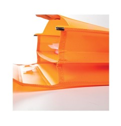 ANS Valigetta Portadisegni in PVC Colori Florescenti e Divisorio Interno 36X53X5,5 01/425