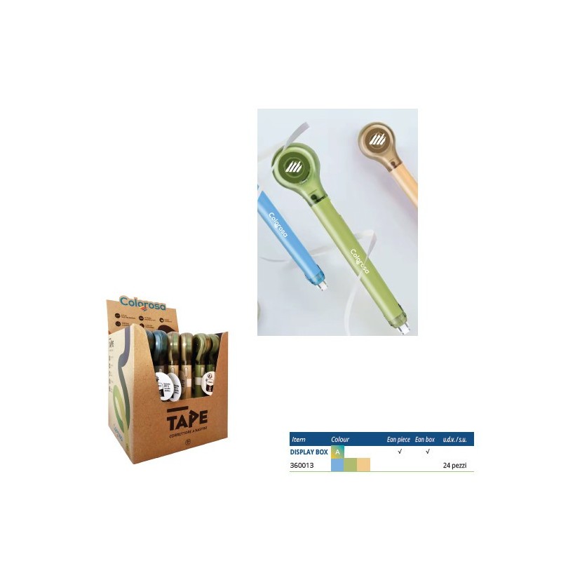 EXPO CORRETTORI A NASTRO COLOROSA 24PZ -360013