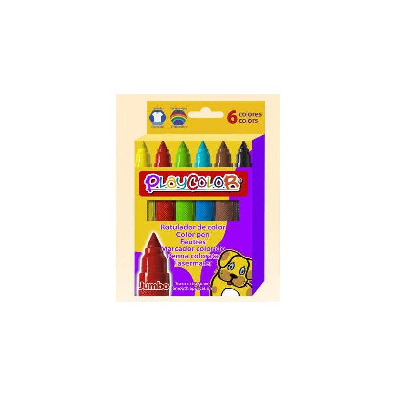 PLAYCOLOR PENNARELLI JUMBO BASIC (6 COL) 20.281