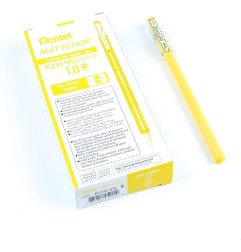 Pentel Mattehop K110-VGX roller gel effetto opaco punta 1,0 mm giallo 12 pz