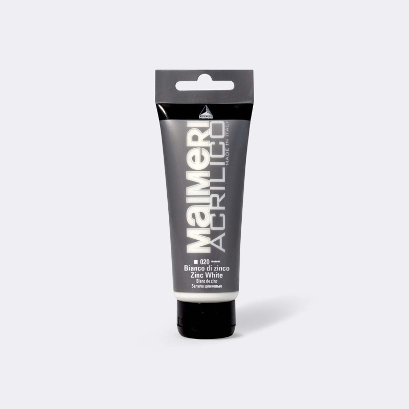 TEMPERA MAIMERI ACRILICA 75ml BIANCO DI ZINCO M0916020