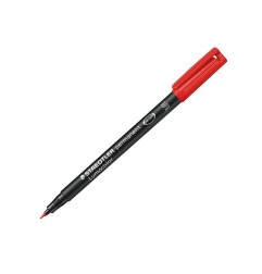 STAEDTLER Penna Marcatore Indelebile Lumocolor Superfine Rosso Punta 0,4 mm 313/2