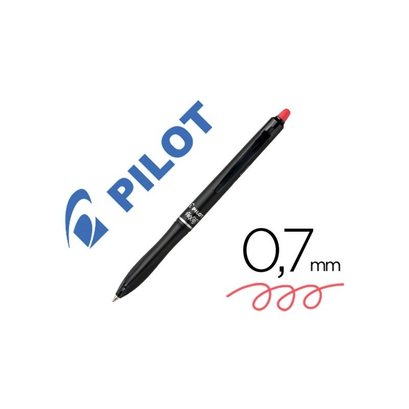 PILOT Frixion Ball Plus 10 penne cancellabili punta media 0,7 mm rosso riciclabile 040341