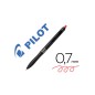 PILOT Frixion Ball Plus 10 penne cancellabili punta media 0,7 mm rosso riciclabile 040341