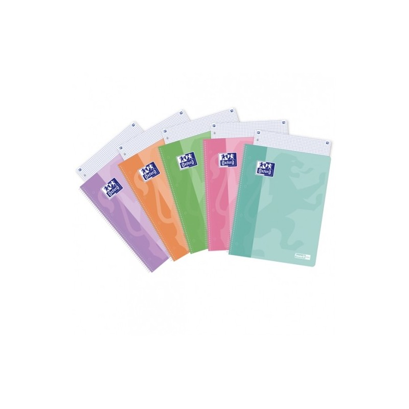 FAVORIT - OXFORD PASTEL-ON Quaderno Maxi Spiralato 1R 4 Fori 60 fogli 90gr 159144