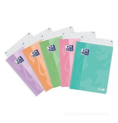 FAVORIT - OXFORD PASTEL-ON Quaderno Maxi Spiralato 5M 4 Fori 60 fogli 90gr 159143