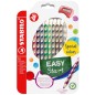 STABILO EASY COLORS PASTELLI -R- new 12 col.+temperino 332/12-1 per destrimani