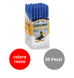 CARIOCA Penna a sfera Corvina 51 Rosso 50 pz 40163/03