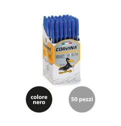 CARIOCA Biro Penna a sfera Corvina 51 Nero 50 pz 40163/01