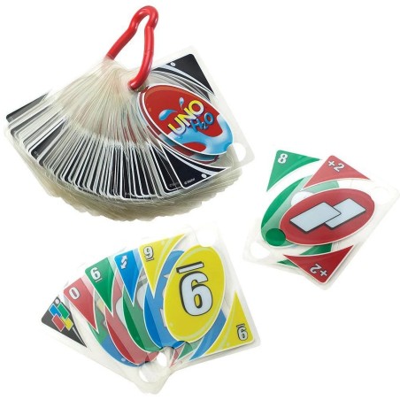 Mattel UNO H2O To Go Gioco di Carte Impermeabile 300181