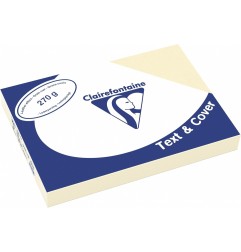 Clairefontaine Text&Cover Copertina per Rilegatura A4 Avorio Lino 270 g/m² 100 Fogli 2724