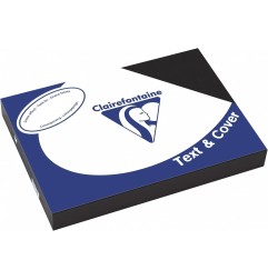 Clairefontaine Text&Cover Copertina per Rilegatura A4 Nera Pelle 270 g/m² 100 Fogli 2710