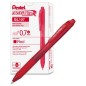 Pentel EnerGel-X BL107A Roller a Scatto 0,7 mm Inchiostro Gel Rosso 12 pz