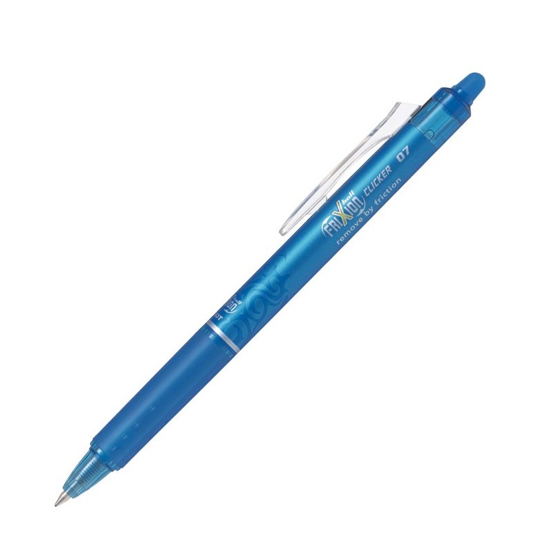 Pilot FriXion Clicker Penna a Sfera Cancellabile Celeste Punta 0.7 mm 12 pz