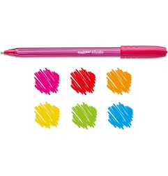 Carioca Fiorella Penna a Sfera con Cappuccio Colori Assortiti Punta 1.0 mm 10 pz 42775