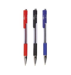 NikPen Penna Biro a Scatto Semigel punta 1.0 mm Nera 12 Pz 20/224