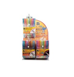 Espositore Koh-I-Noor 30 Set Penne Gel Colorate Punta 0.7 mm Varianti Profumate, Pastel e Glitter NAGP-30ESP
