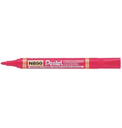 Pentel N850 Marcatore Permanente Rosso Punta conica 4.5 mm 12 Pz