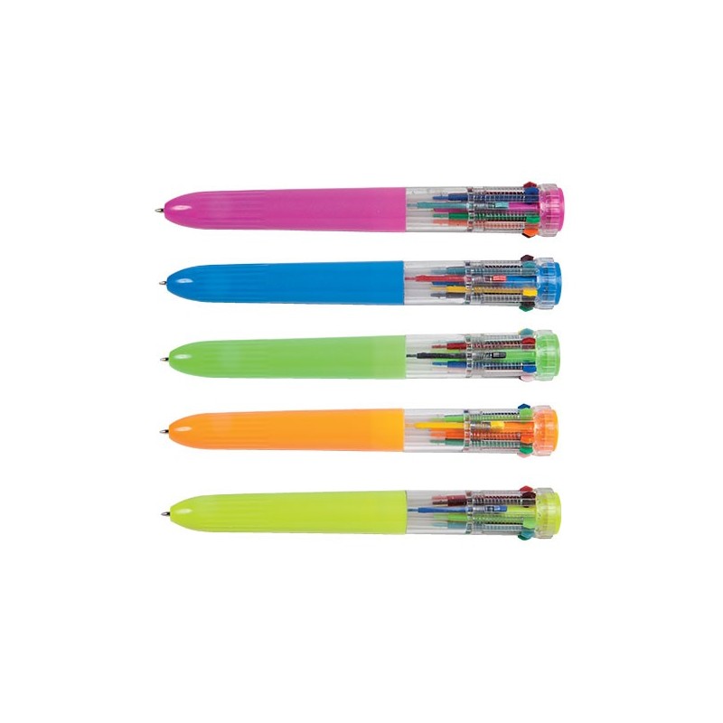 Monikids Penna a Sfera Multicolore 10 Colori Punta Media 1 mm  20/122