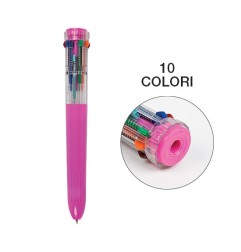 Monikids Penna a Sfera Multicolore 10 Colori Punta Media 1 mm  20/122