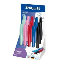 Pelikan Espositore 15 Penne Stilografiche Twist Colori Assortiti Pennino Medio 605540