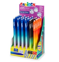 Carioca Oops Easy Espositore Penne a Sfera Cancellabili Punta 0.7 mm 30 pz 41046
