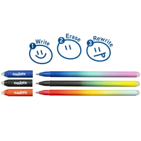 Carioca Oops Easy Espositore Penne a Sfera Cancellabili Punta 0.7 mm 30 pz 41046