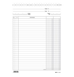 EDIPRO  100 schede 2 colonne verticale 24x17cm blu E3399