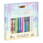 BIC My Pastel Dream Set Scrittura con Penne Gel Cristal Evidenziatori Pennarelli e Astuccio in Silicone 992735