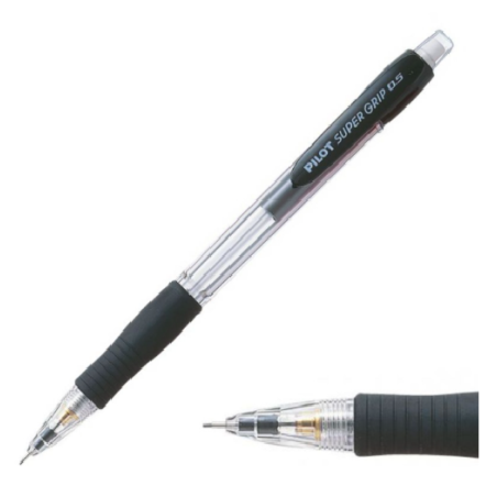 Pilot Super Grip Portamine 0,5 mm con Impugnatura in Gomma e Gommino Integrato 08730