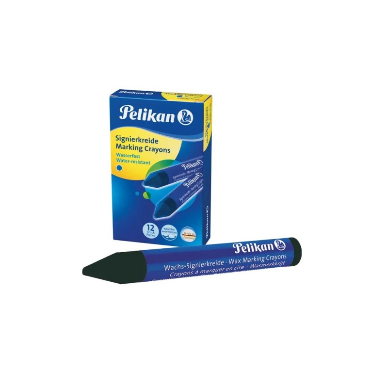 Pelikan 762 Pastelli Industriali Nero Ø13,5 mm per Marcatura 12 Pz 701003