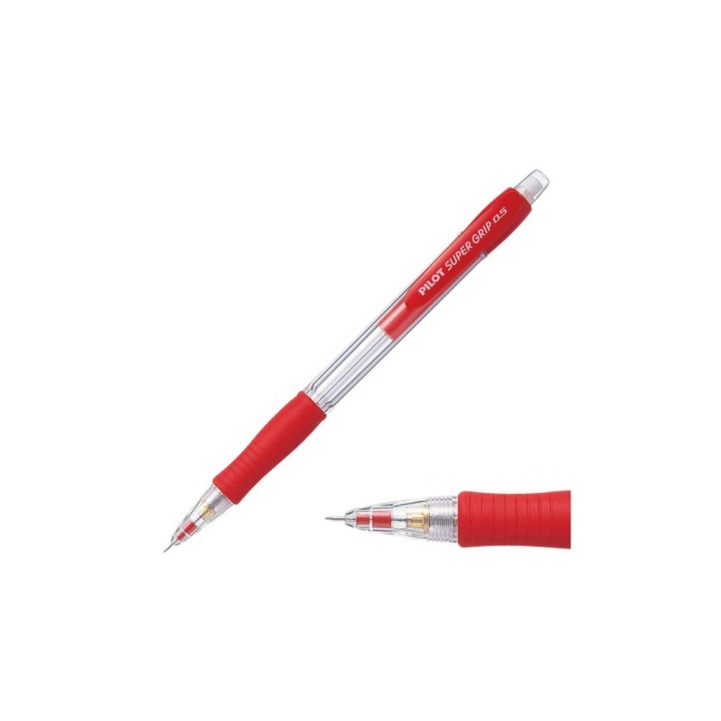 Pilot Super Grip Portamine 0,5 mm con Impugnatura in Gomma e Gommino Integrato 08732