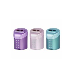 Faber-Castell Temperamatite Doppio Roll-On Sparkle con Serbatoio Colori Assortiti 6pz 183900