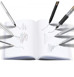 BIC Set Scrittura Silver con Blocco Appunti Penne Gel Roller Marcatore Portamine 8 Pezzi  9576121