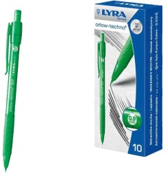 Lyra Portamine Orlow-Techno 107 Verde con Impugnatura Ergonomica Mina 0.9 mm 10Pz L1070900