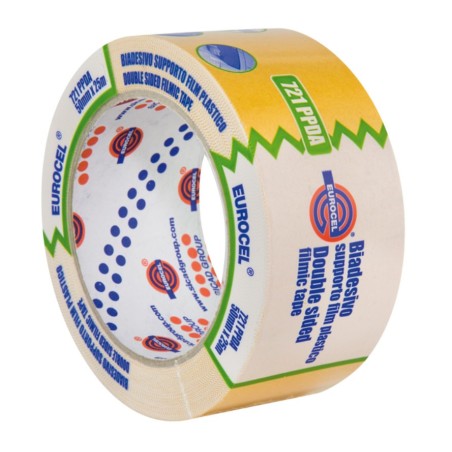 Nastro biadesivo colore bianco 50x25mt 721PPDA 044024356