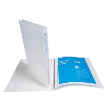 Exacompta Classeur 4 Anelli Chromaline A4 Dorso 15 mm Polipropilene Trasparente 51160E