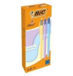 BIC 4 Colours Pastel penna 4 colori punta media 1.0 mm 12  Pz 517320
