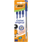 BIC Cristal Original Penna a Sfera Inchiostro Blu Punta Media 1,0 mm Tratto 0,4 mm 4 Pezzi 516332