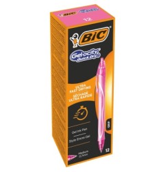 BIC Gel-ocity Quick Dry Penna gel rosa punta media 0,7 mm 12 Pz 964777