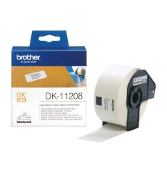 Brother DK-11208 Etichette Indirizzi 38 x 90 mm Bianco/Nero 400 Etichette