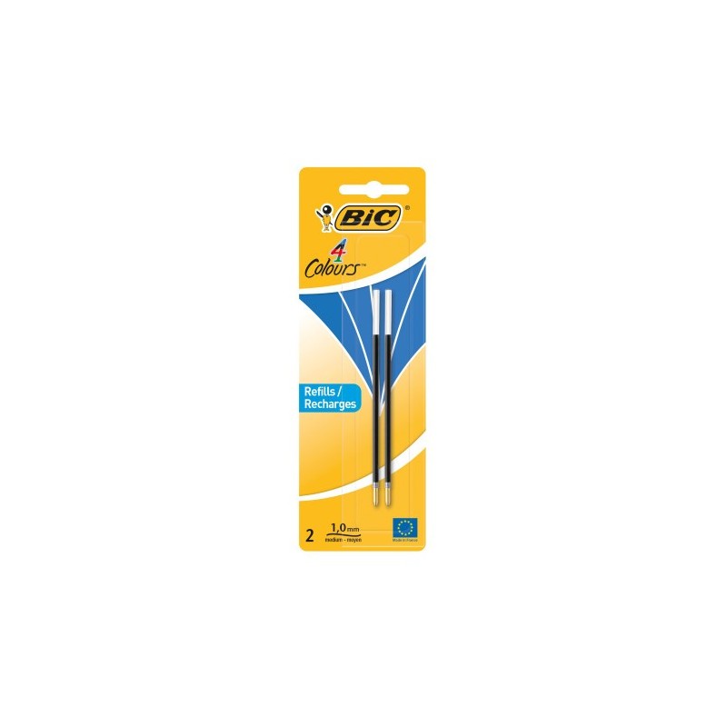 BIC 4 Colours ricariche blu punta media 1.0 mm 2 Pz 931778