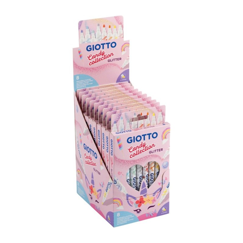 TURBO GLITTER PASTEL CANDY COLLECTION DA 8 -EXPO10PZ 4285