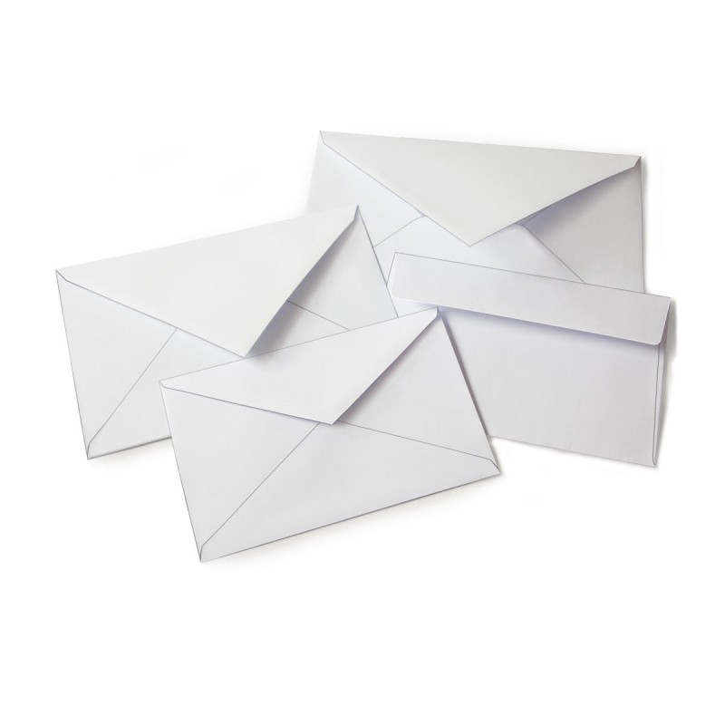 Blasetti Busta Campidoglio Bianco 12x18 cm 100 g/m² Taglio a Punta 500 Pezzi 0086